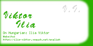 viktor ilia business card